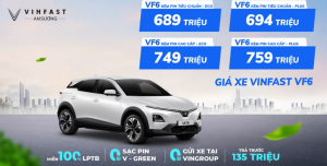 VinFast VF 6 Plus: Giá Lăn Bánh, Ưu Đãi Cực Khủng 2024 (Miễn Phí 100% Thuế)