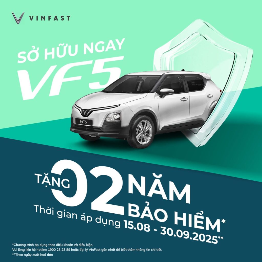 Giá khuyến mãi VinFast VF 5 tại VinFast An Sương
