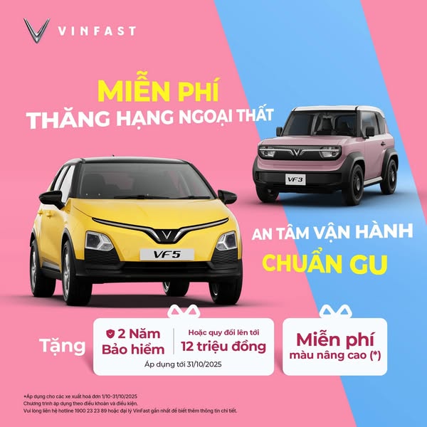 VinFast VF3 VF5 & Herio Green ưu đãi đột phá