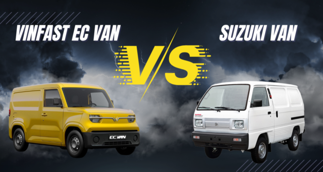 so sánh VinFast EC Van và Su cóc (Suzuki Blind Van)